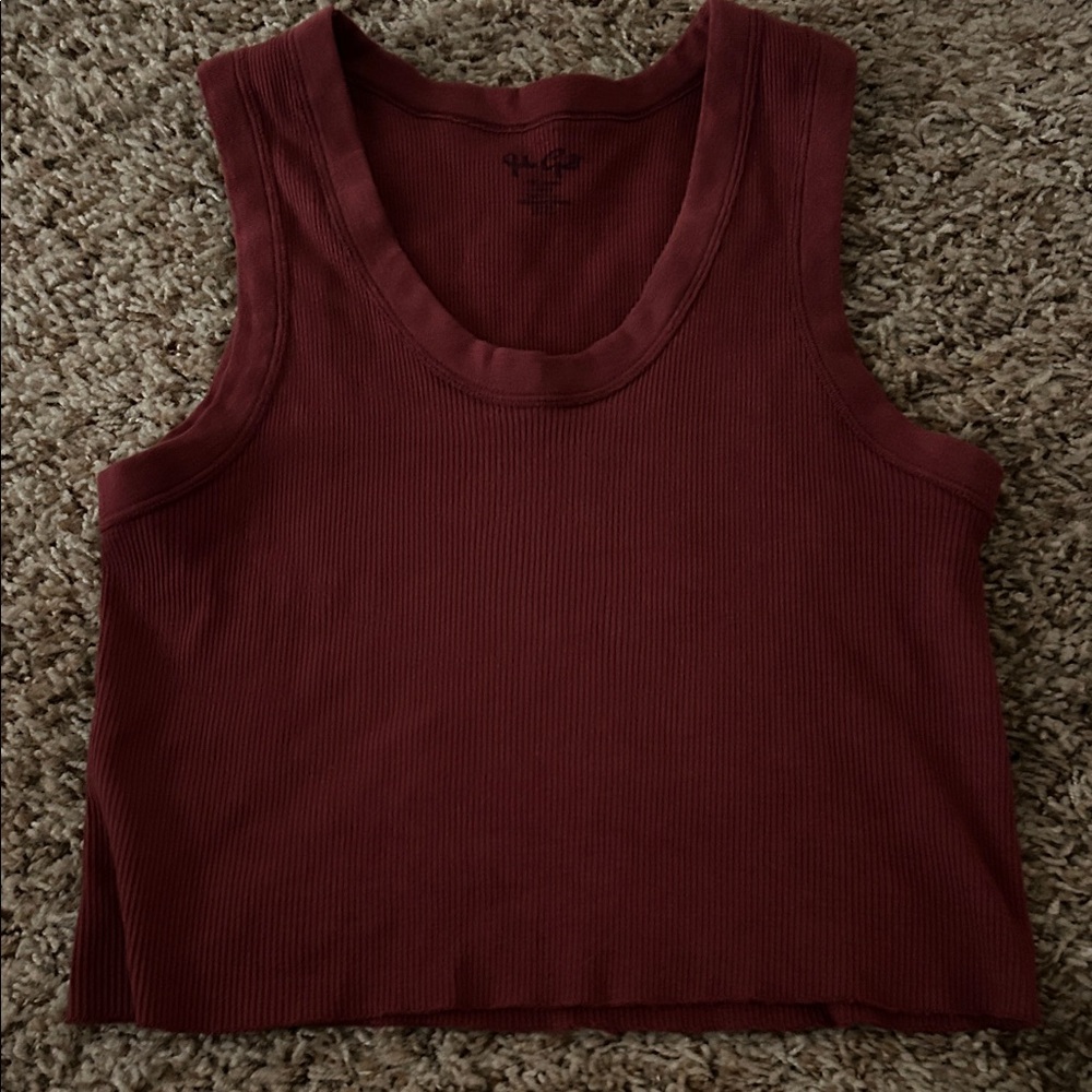 John Galt Burgundy Tank Top